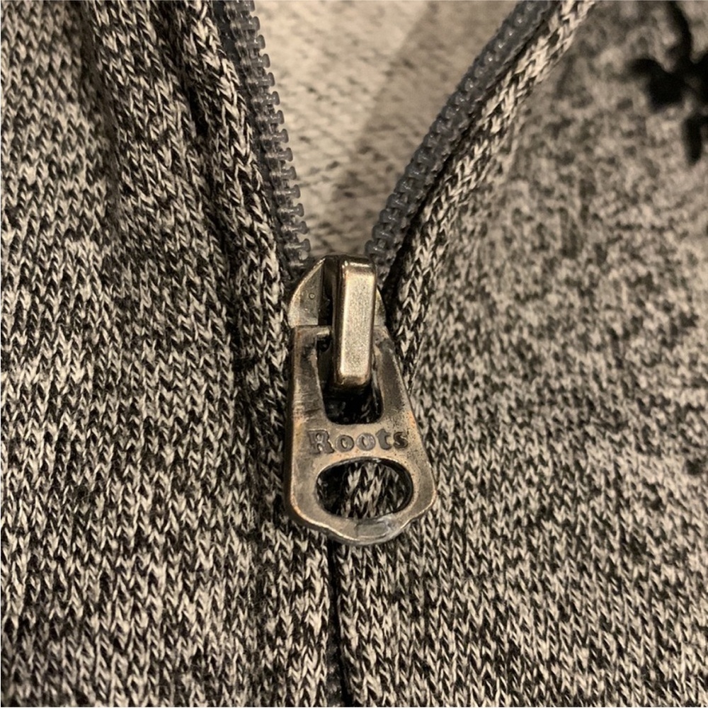 EUC Boys/Unisex Roots Salt & Pepper Speckled Full Zip Hoodie - size XXL (13/14) - Picture 5 of 16